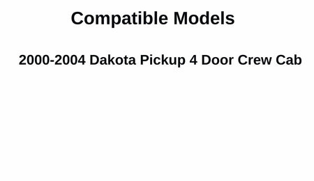 Tempered Driver Left Side Rear Door Window Door Glass Compatible with Dodge Dakota Pickup 4 Door Crew Cab 2000-2004 Models