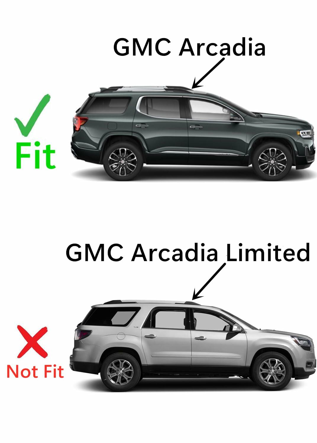 Passenger Right Side Front Door Window Door Glass Compatible with GMC Acadia 2017-2023 Models (not for Acadia Limited Model)