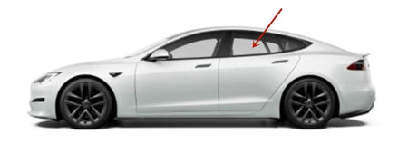Driver Left Side Rear Door Window Door Glass Compatible with Tesla Model S 2012-2025 Models