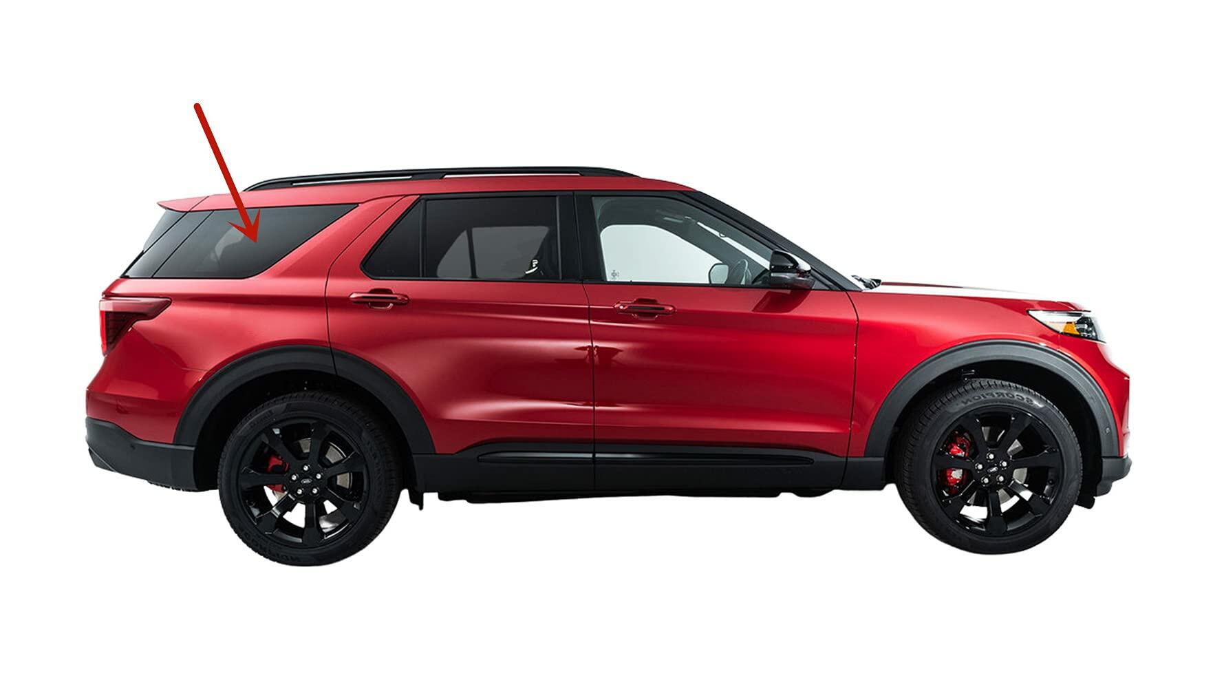 Passenger Right Side Quarter Window Quarter Glass Compatible with Ford Explorer 2020-2026 Models