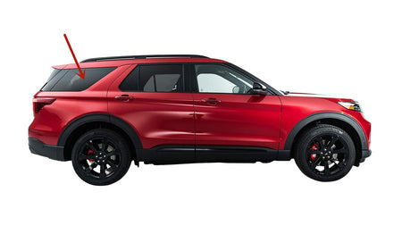 Passenger Right Side Quarter Window Quarter Glass Compatible with Ford Explorer 2020-2026 Models