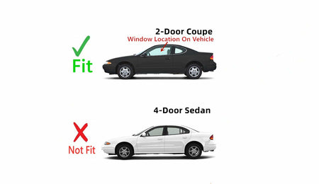 Driver Left Side Door Window Door Glass Compatible with Oldsmobile Alero/Pontiac Grand Am 2 Door Coupe 1999-2005 Vehicle Models