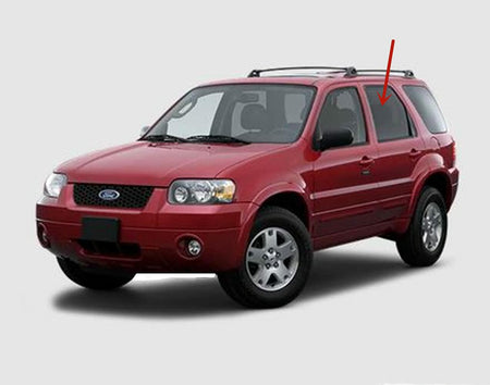 Driver Left Side Rear Door Window Door Glass Compatible with Ford Escape/Mercury Mariner 2001-2007 Models