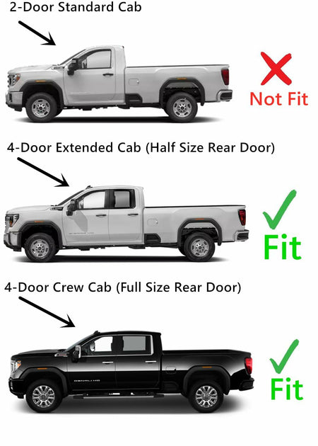 Driver Left Side Front Door Window Door Glass Compatible with Chevrolet Silverado 2500/3500 2020-2026 & GMC Sierra 2500/3500 2020-2026 4-Door Models (Not For 1500)