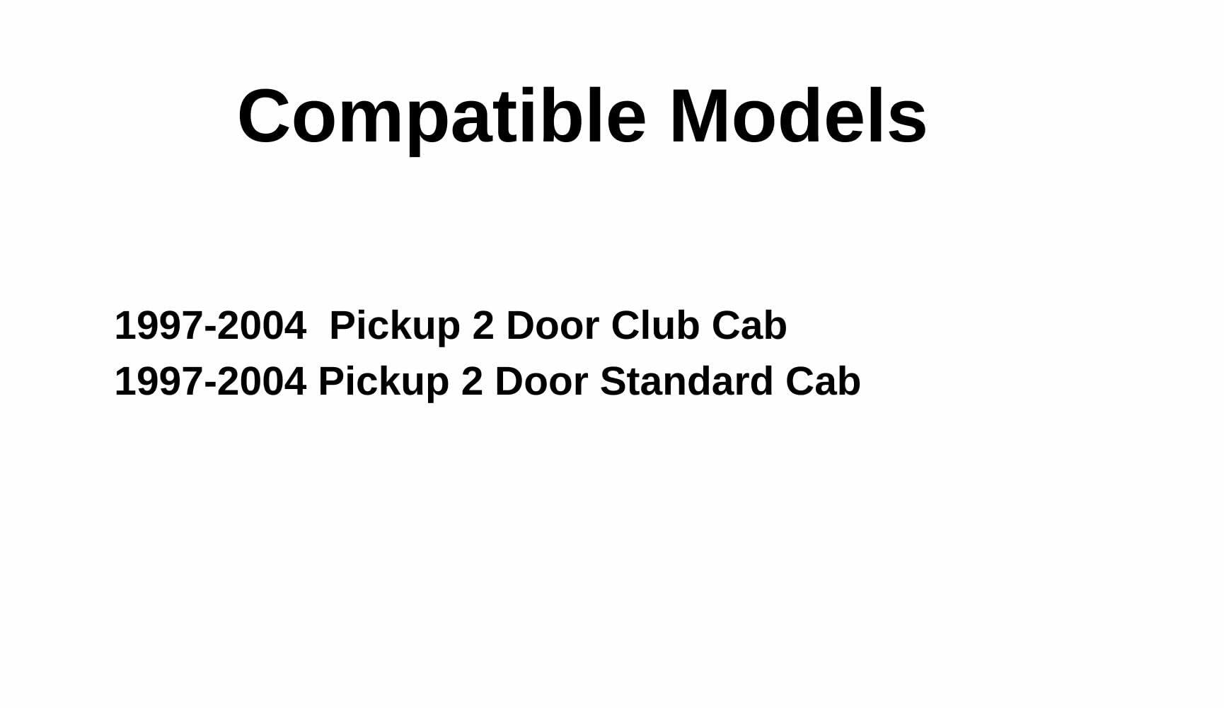 Driver Left Side Door Window Door Glass Compatible with Dodge Dakota Pickup 1997-2004 2 Door Models
