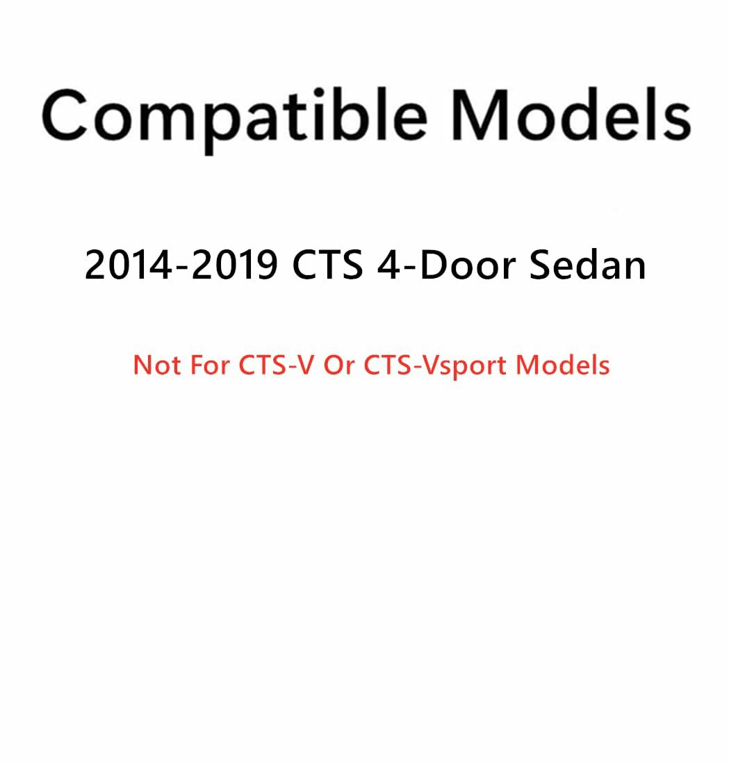 Passenger Right Side Rear Door Window Door Glass Compatible with Cadillac CTS 4-Door Sedan 2014-2019 Models (Not For CTS-V models)