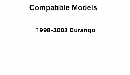Passenger Right Side Rear Door Window Door Glass Compatible with Dodge Durango 1998-2003 Models