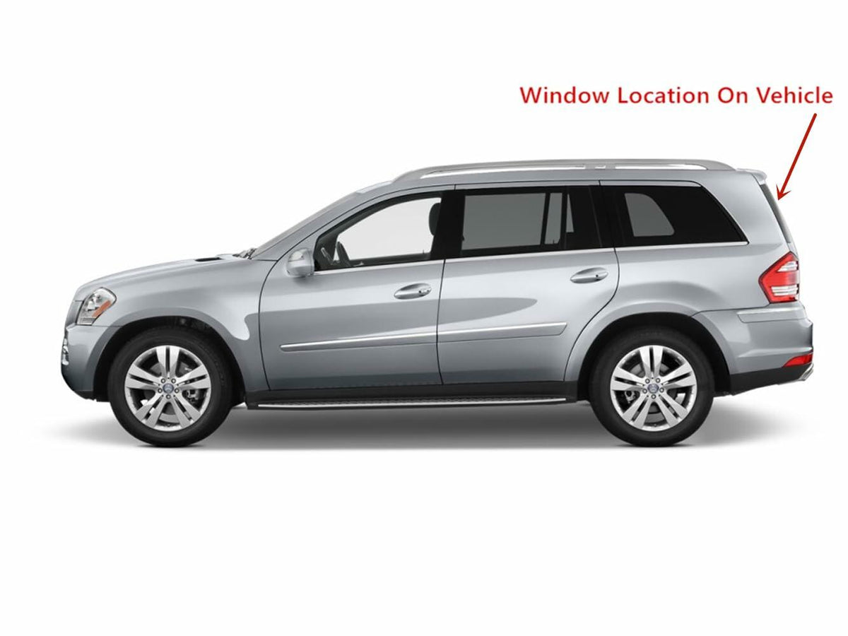 Heated Back Tailgate Window Back Glass Compatible with Mercedes Benz GL320 GL350 GL450 GL550 2007-2012 Models