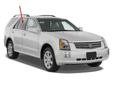 Passenger Right Side Rear Door Window Door Glass Compatible with Cadillac SRX 2004-2009 Models