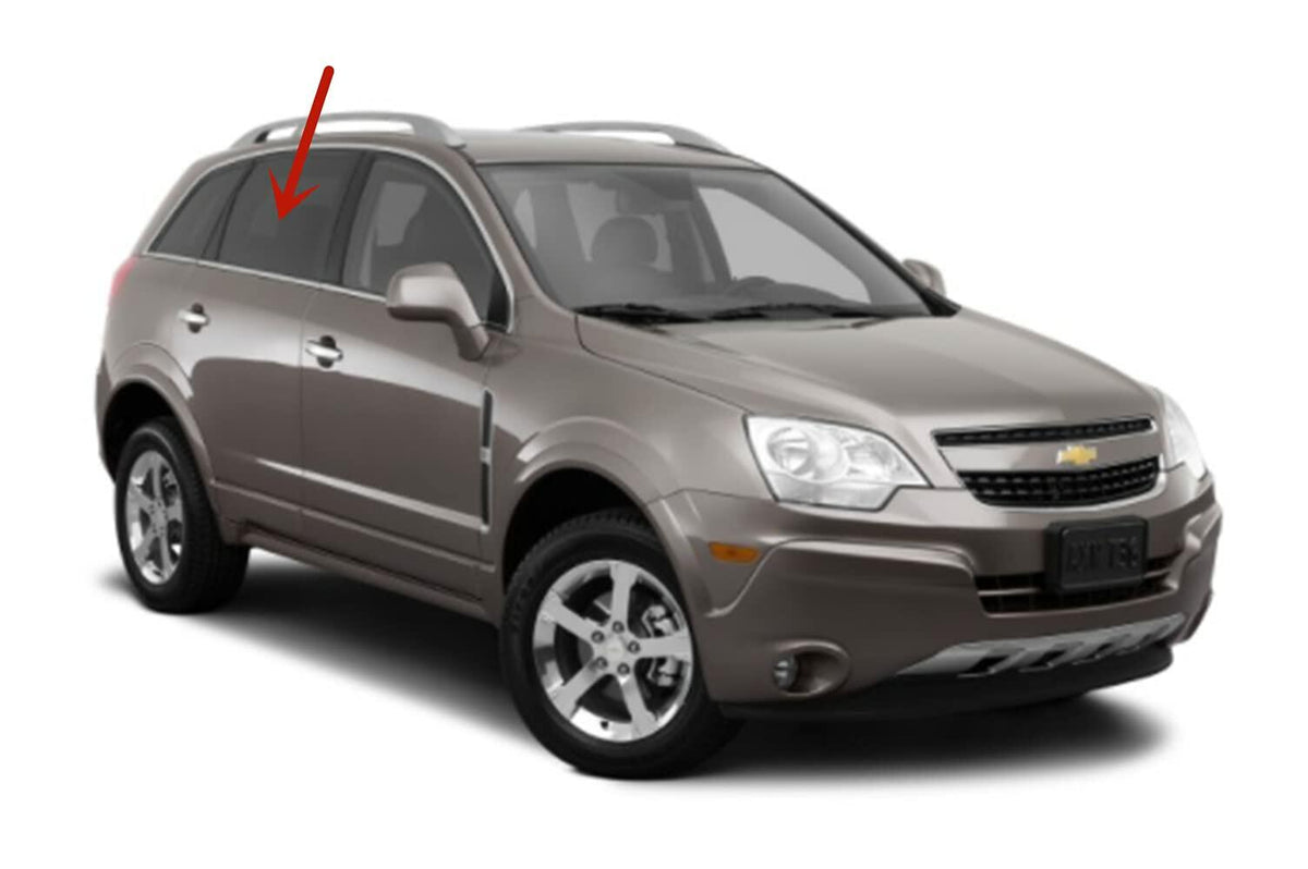 Passenger Right Side Rear Door Window Door Glass Compatible with Chevrolet Captiva Sport/Saturn VUE 2008-2016 Models