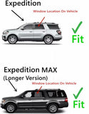 Tempered Driver Left Side Rear Door Window Door Glass Compatible with Ford Expedition / Expedition MAX 2018-2024 Models