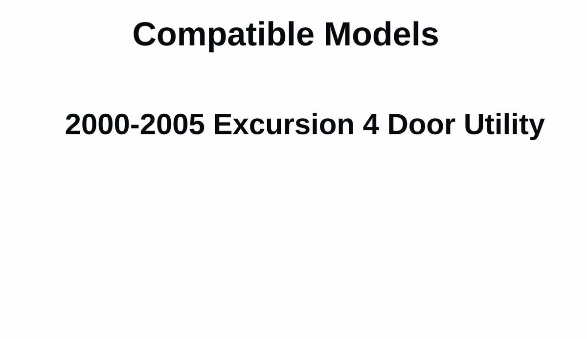 Driver Left Side Rear Door Window Door Glass Compatible with Ford Excursion 2000-2005 Models
