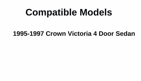 Passenger Right Side Rear Door Window Door Glass Compatible with Ford Crown Victoria 1995-1997 Models