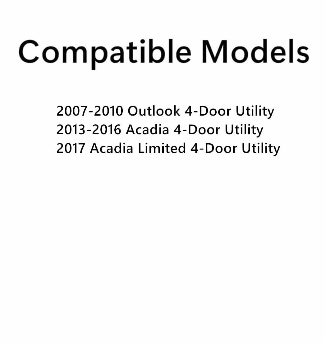 Driver Left Side Quarter Window Quarter Glass Compatible with GMC Acadia 2013-2016 / Arcadia Limited 2017 / Saturn Outlook 2007-2010 Models