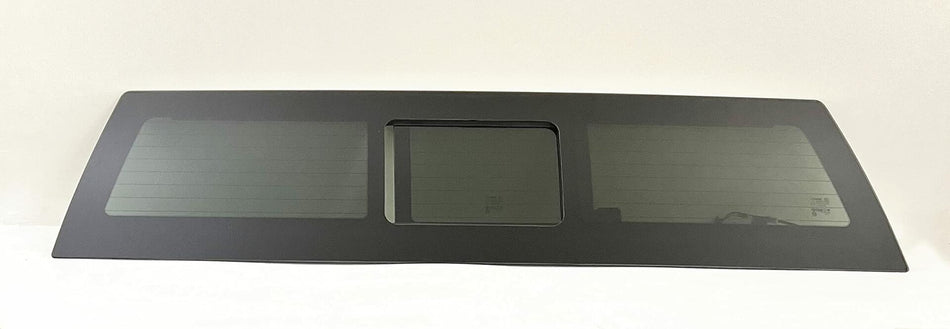 One Panel High Performance Heated Power Slider Back Window Glass Compatible with Chevrolet Silverado/GMC Sierra 2019-2026 1500 & 2020-2026 2500/3500 4 Door Pickups (Not For 1500 Light Duty)