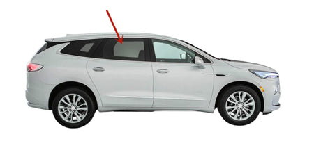 Tempered Passenger Right Side Rear Door Window Door Glass Compatible with Buick Enclave 2018-2024 Models