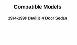 Passenger Right Side Front Door Window Door Glass Compatible with Cadillac Deville 4 Door Sedan 1994-1999 Models