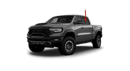 Driver Left Side Rear Door Window Door Glass Compatible with Ram 1500 Pickup 4 Door Crew Cab 2019-2026 Models (Not For 1500Classic)