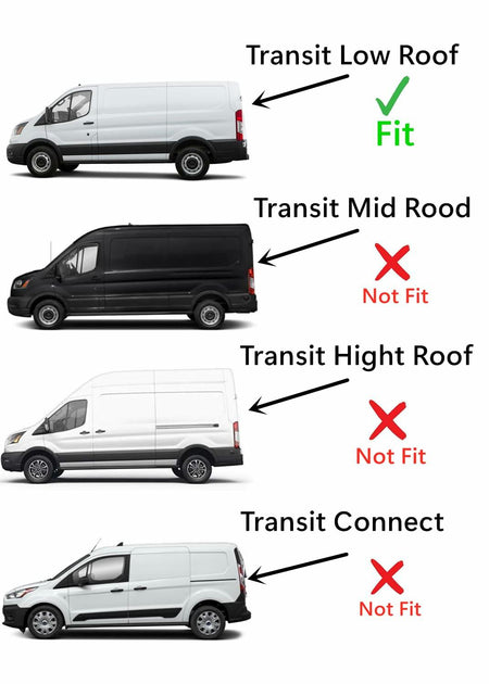 Driver Left Side Front Door Window Door Glass Compatible with Ford Transit 83.2" Low-Roof Van 2015-2026 Models (Not for Mid/High Roof Transit, or Transit Connect)
