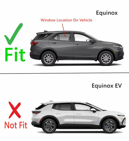 Passenger Right Side Rear Door Window Door Glass Compatible with Chevrolet Equinox 2018-2024 Models