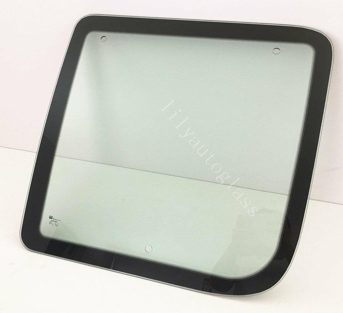 Movable Passenger Right Side Front Hinged Body Side Door Window Door Glass Compatible with Ford Econoline 1992-2016 Models