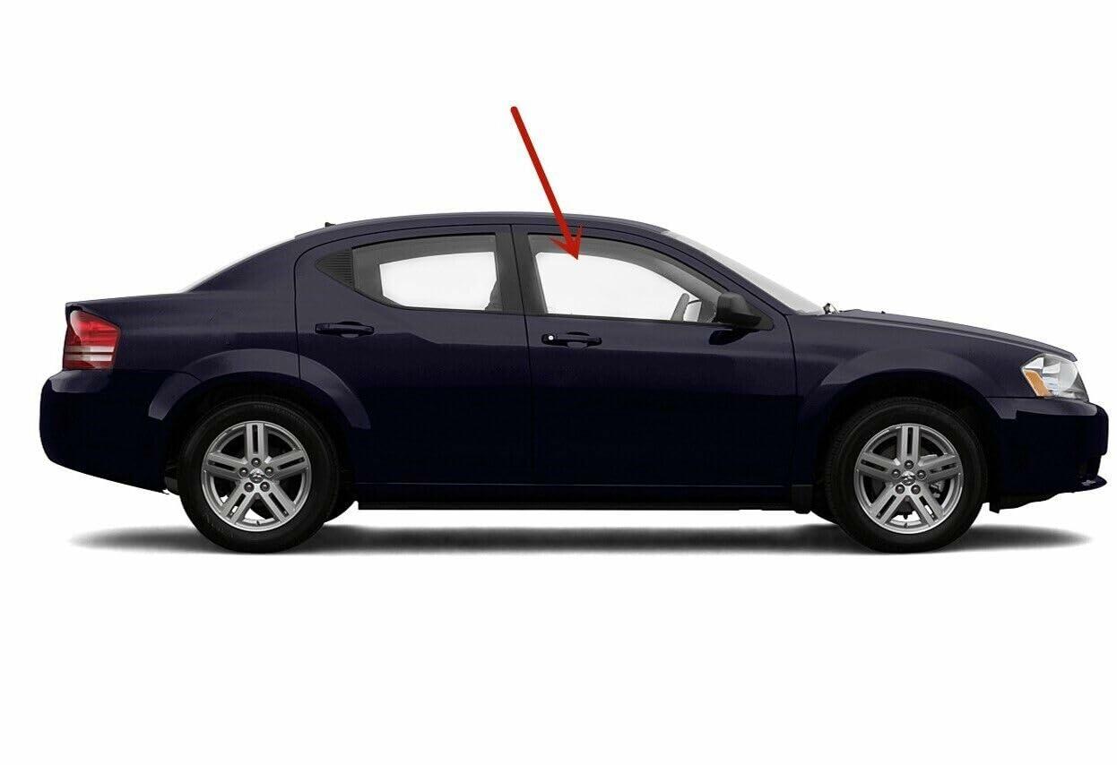 Laminated Passenger Right Side Front Door Window Door Glass Compatible with Chrysler 200/ Dodge Avenger 4-Door Sedan 2011-2014 Models