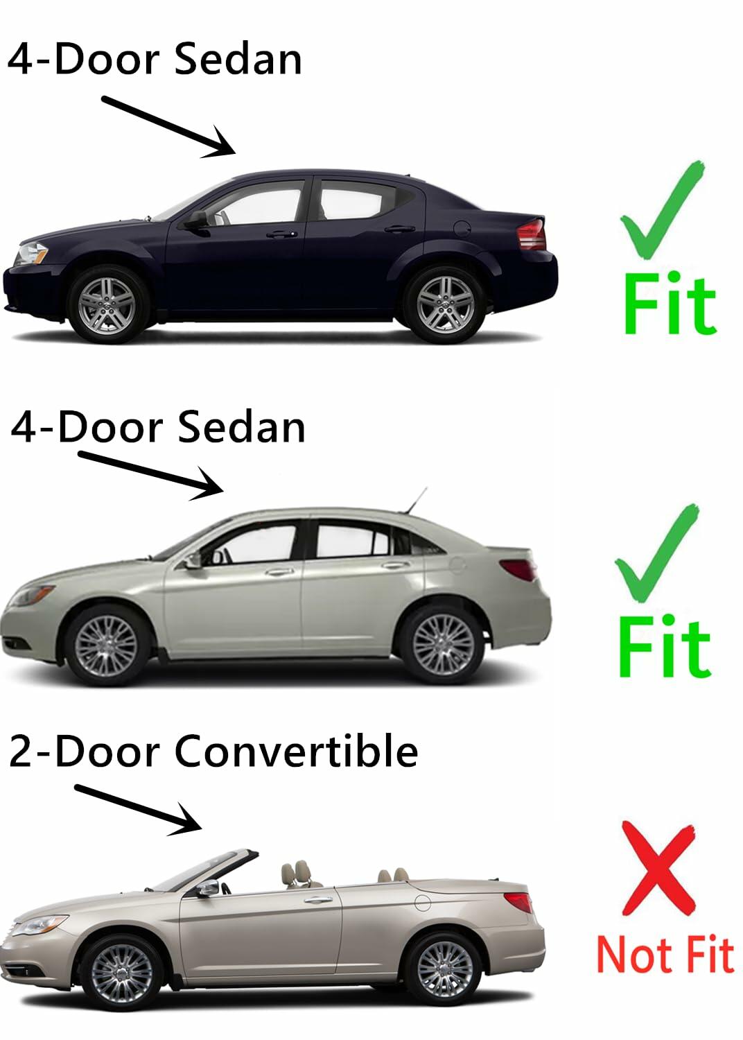 Laminated Driver Left Side Front Window Glass Compatible with Chrysler 200/ Dodge Avenger 4 Door Sedan 2011-2014 Models