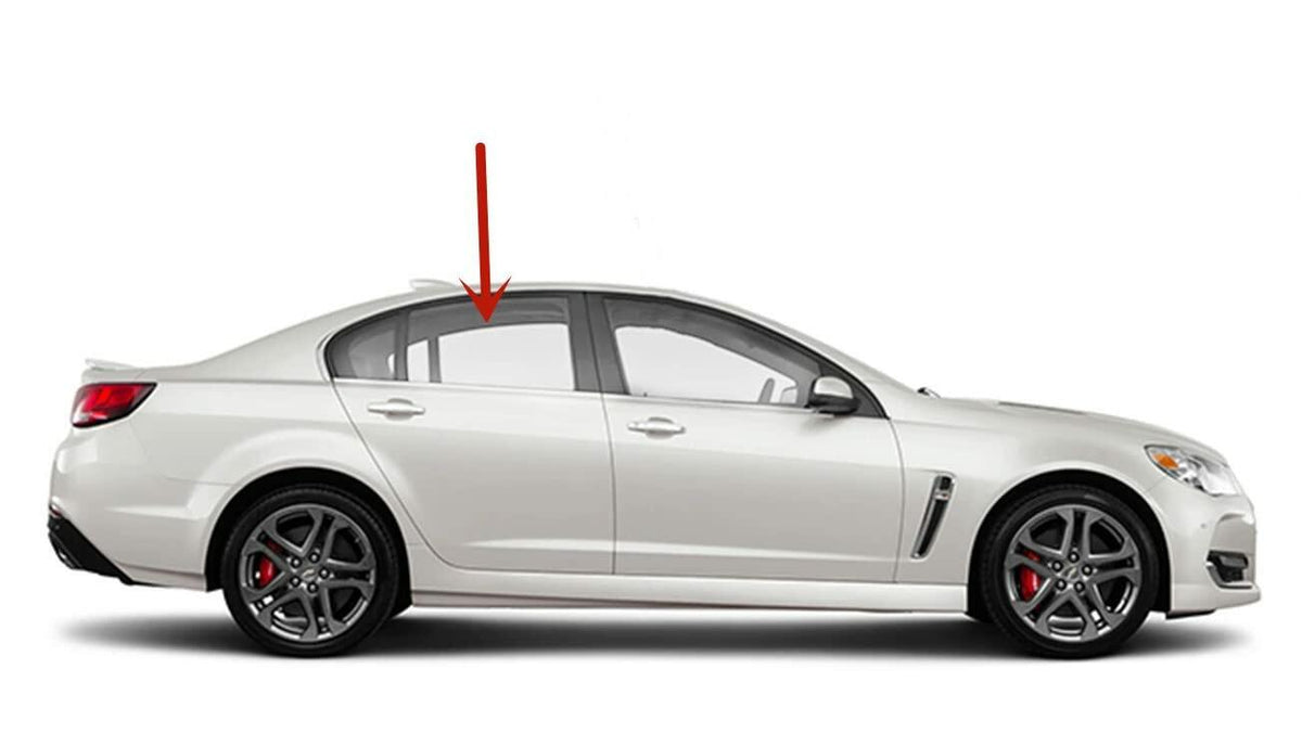 Passenger Right Side Rear Door Window Door Glass Compatible with Chevrolet SS 2014-2017 US Models Only