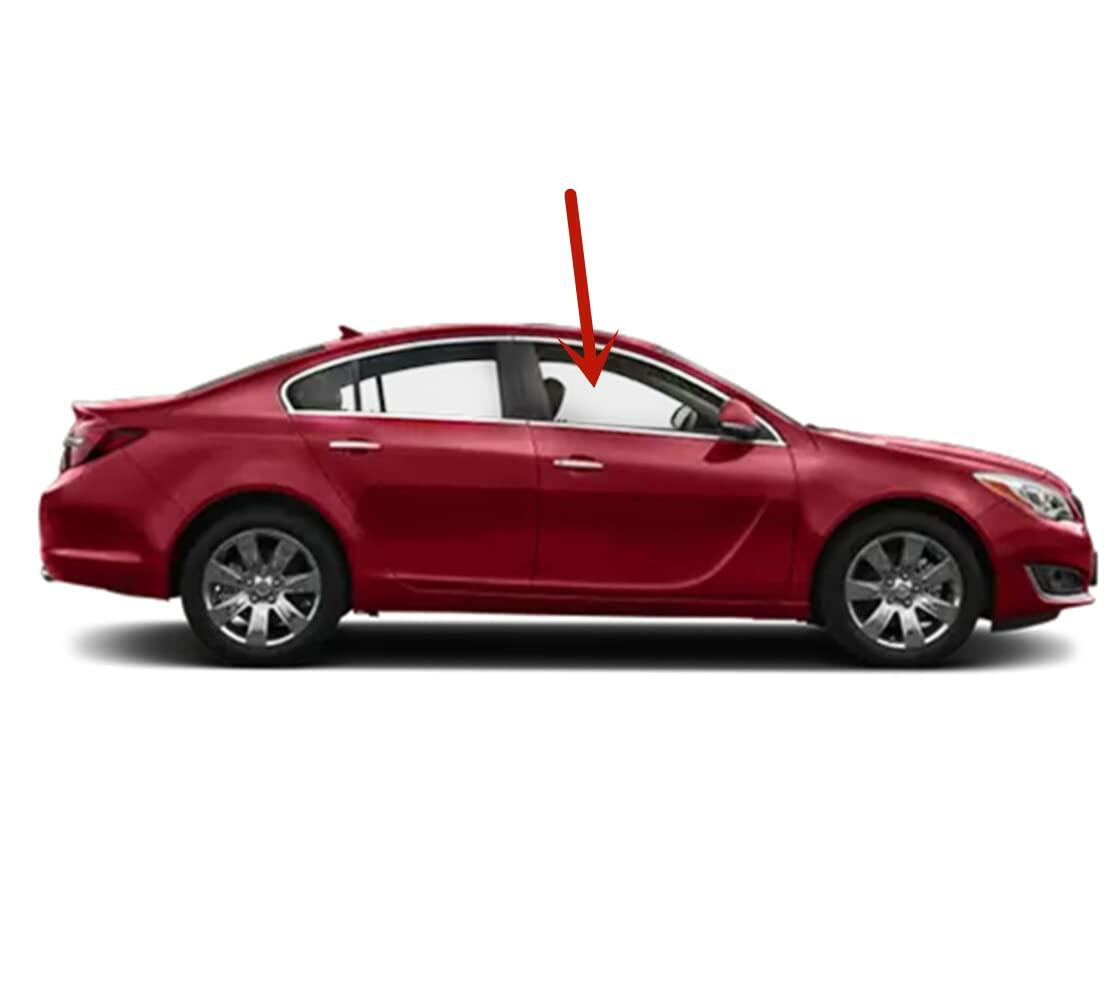 Passenger Right Side Front Door Window Door Glass Compatible with Buick Regal 2011-2017 Models