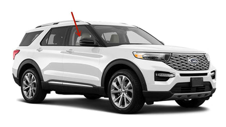 Tempered Passenger Right Side Front Door Window Door Glass Compatible with Ford Explorer 2020-2026 Models
