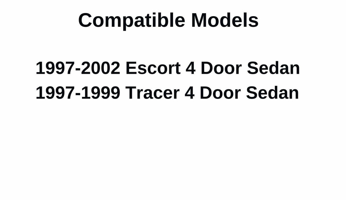 Driver Left Side Front Door Window Door Glass Compatible with Ford Escort/Mercury Tracer 4 Door Sedan 1997-2002 Models