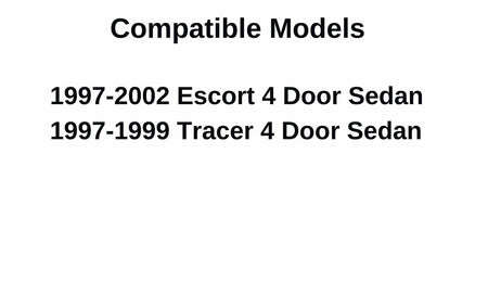 Driver Left Side Front Door Window Door Glass Compatible with Ford Escort/Mercury Tracer 4 Door Sedan 1997-2002 Models