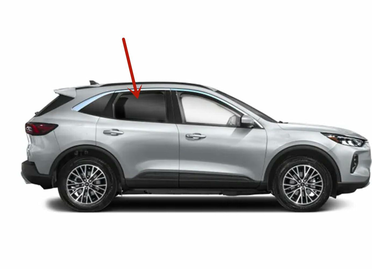 Passenger Right Side Rear Door Window Door Glass Compatible with Ford Escape 2020-2026 Models