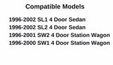 Passenger Right Side Front Door Window Door Glass Compatible with Saturn SL1 SL2 SW1 SW2 1996-2002 4 Door Models