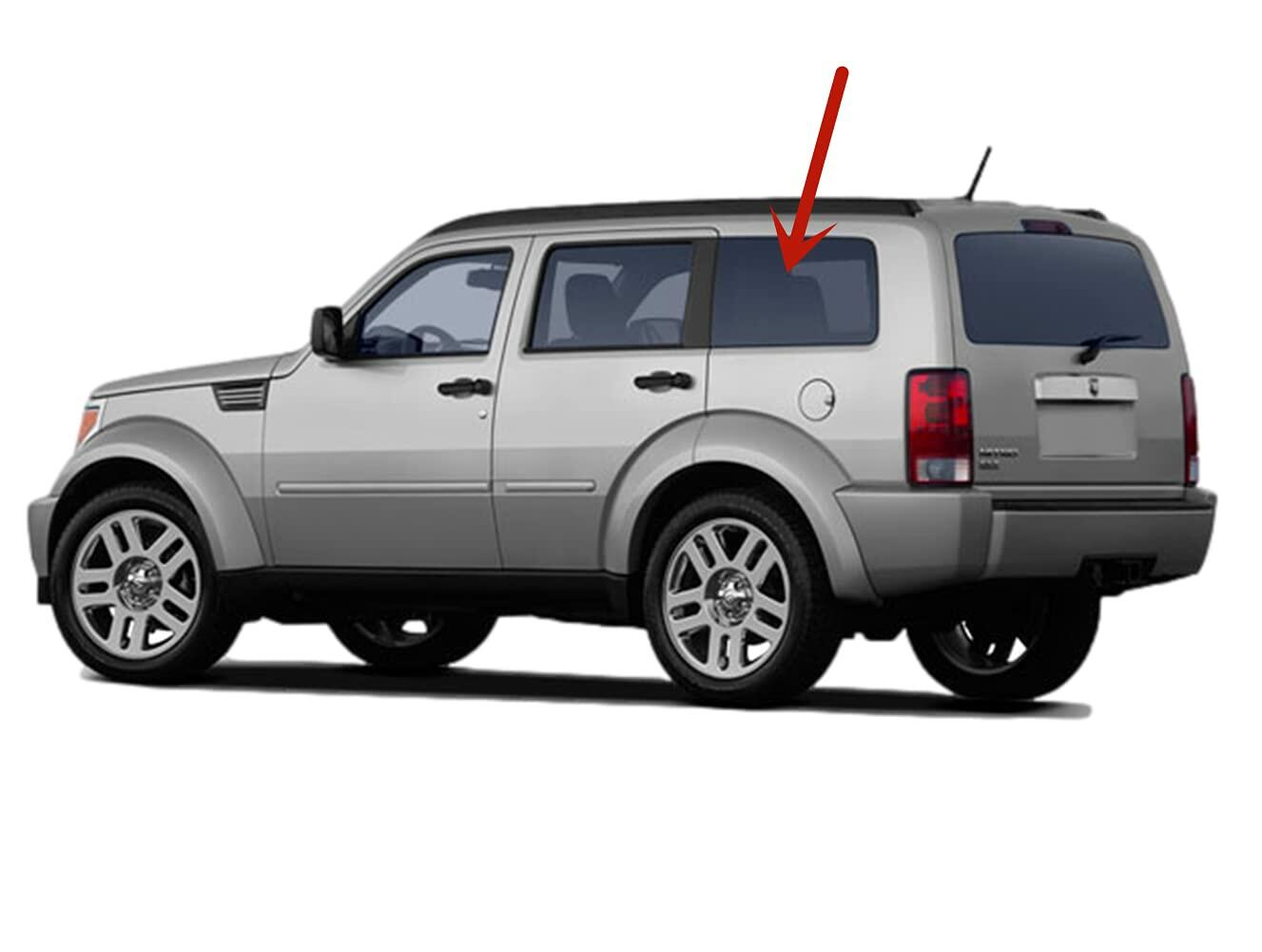 Driver Left Side Rear Quarter Glass Quarter Window Compatible with Dodge Nitro 2007-2011 Models