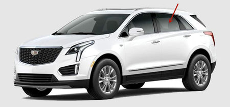 Driver Left Side Rear Door Window Door Glass Compatible with Cadillac XT5 2017-2026 Models
