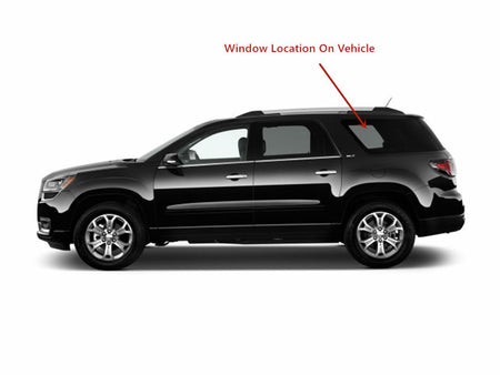 Driver Left Side Quarter Window Quarter Glass Compatible with GMC Acadia 2013-2016 / Arcadia Limited 2017 / Saturn Outlook 2007-2010 Models