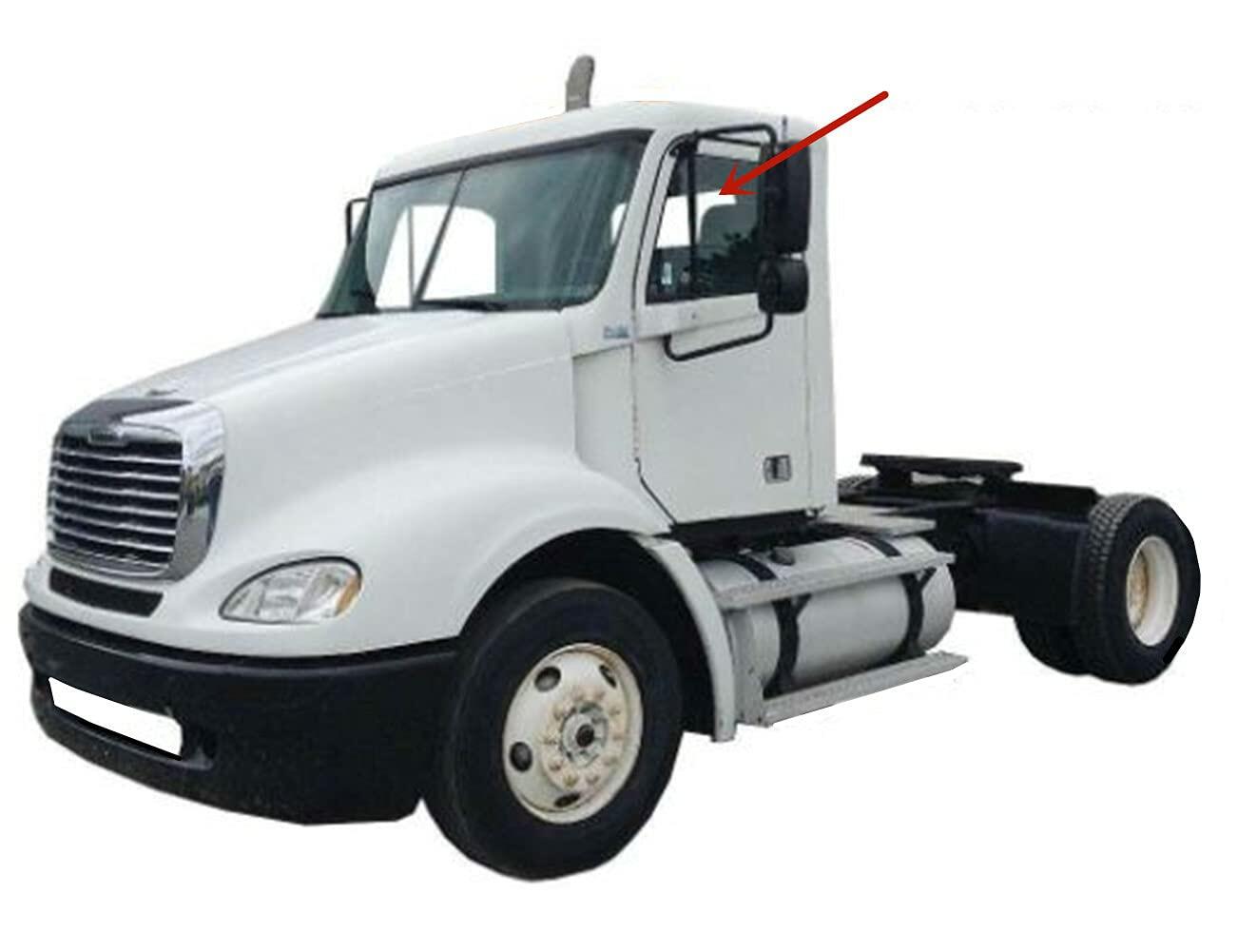 Front Door Window Door Glass Compatible with Freightliner Century Class C120 1996-2016 With Vent Models