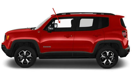 Driver Left Side Front Door Window Door Glass Compatible with Jeep Renegade 2015-2023 Models