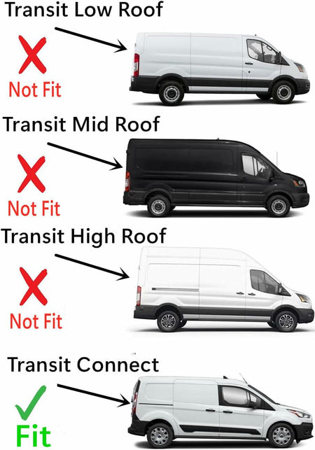 OEM Passenger Right Side Front Vent Window Vent Glass Compatible with Ford Transit Connect Van 2010-2013 Models