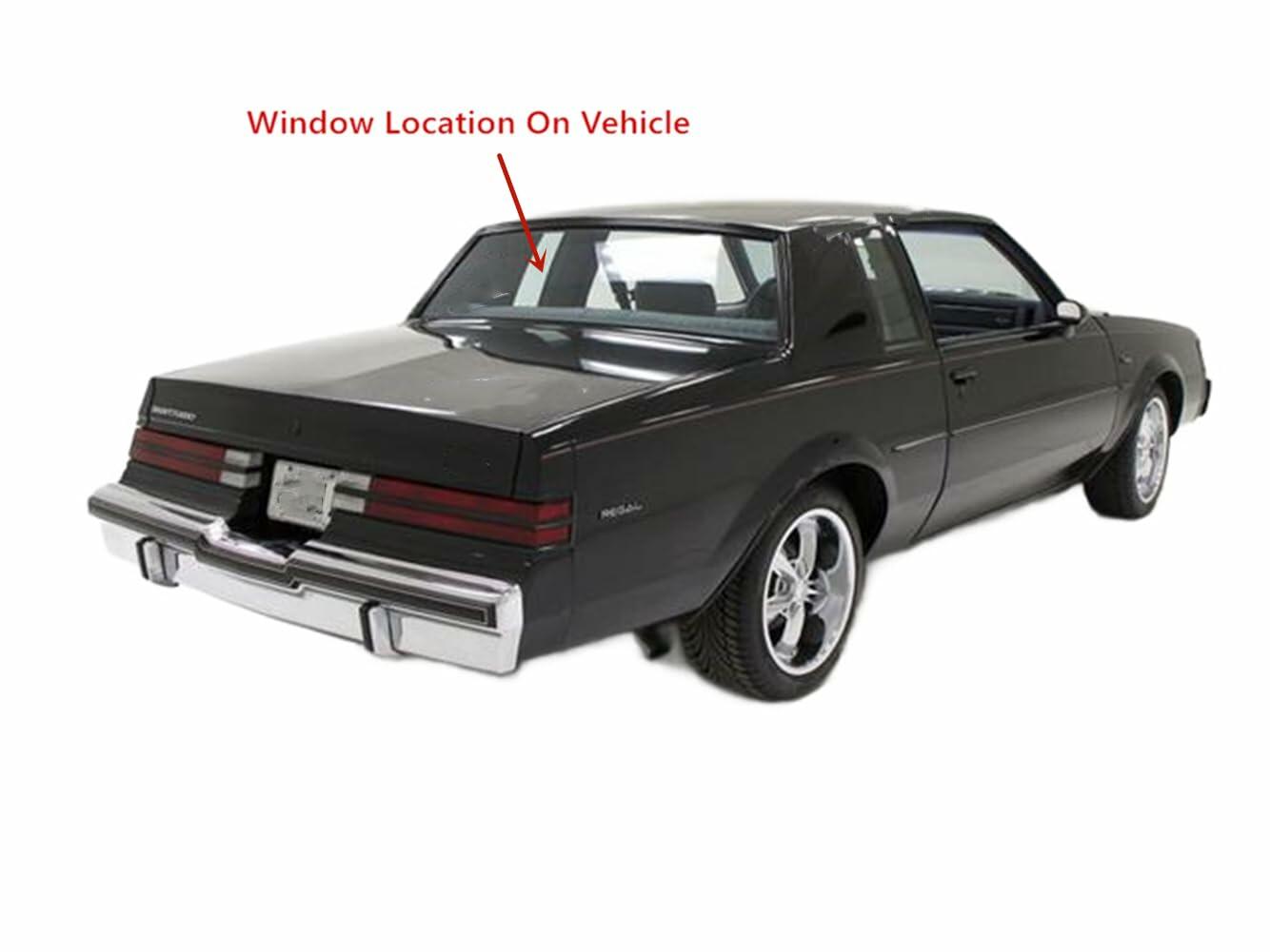 Heated Back Window Back Glass Compatible with Buick Regal/Chevrolet Monte Carlo/Pontiac Grand Prix/Oldsmobile Cutlass Supreme/Oldsmobile Cutlass 1978-1985 2 Door Coupe Models
