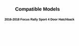 Passenger Right Side Front Door Window Door Glass Compatible with Ford Focus Rally Sport 2016-2018 Models