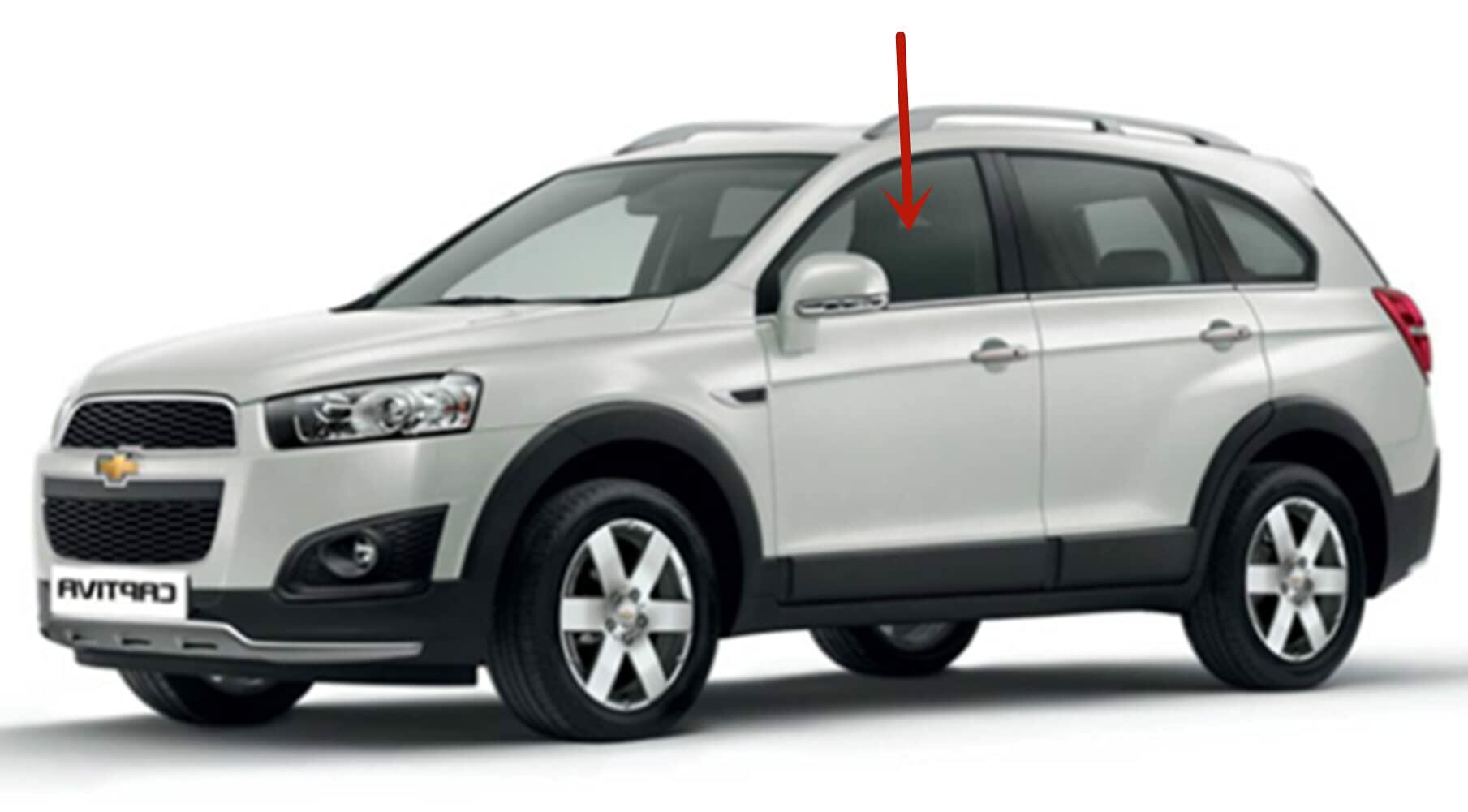 Driver Left Side Front Door Window Door Glass Compatible with Chevrolet Captiva Sport/Saturn VUE 2008-2016 4 Door Models