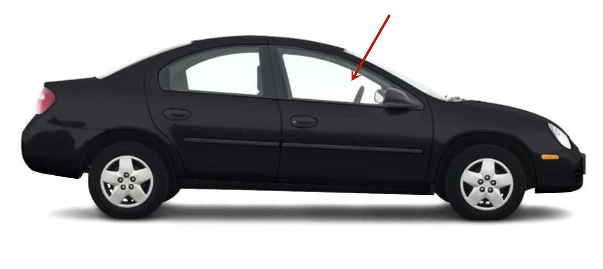 Passenger Right Side Front Door Window Door Glass Compatible with Dodge Neon/Plymouth Neon 4 Door Sedan 2000-2005 Models