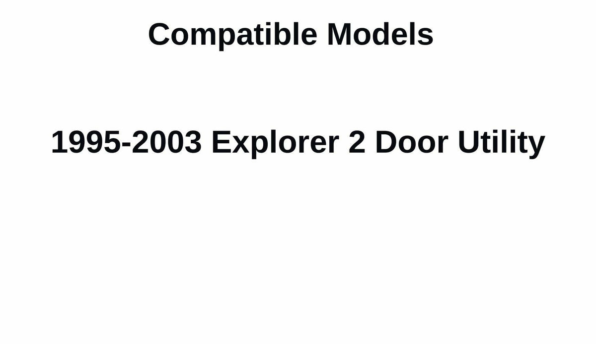 Driver Left Side Door Window Door Glass Compatible with Ford Explorer 2 Door Utility 1995-2003 Models