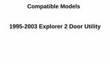 Driver Left Side Door Window Door Glass Compatible with Ford Explorer 2 Door Utility 1995-2003 Models
