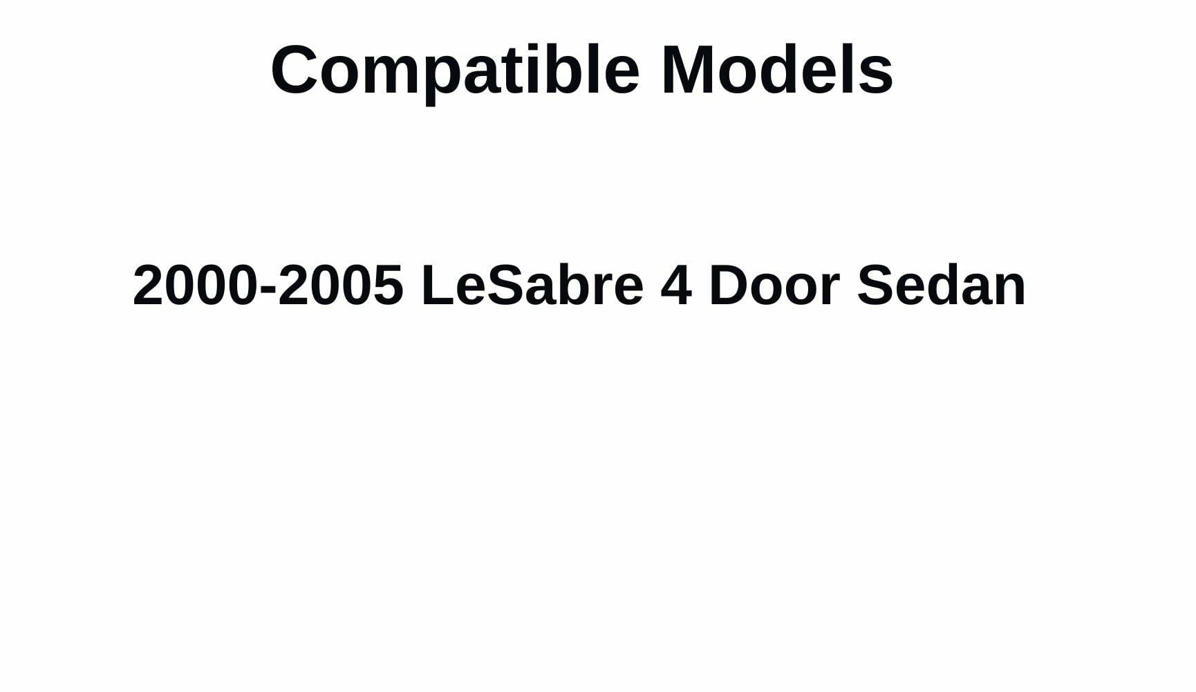 Tempered Passenger Right Side Front Door Window Door Glass Compatible with Buick LeSabre 2000-2005 Models