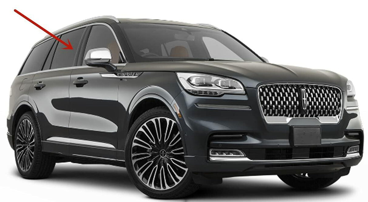 Laminated Passenger Right Side Rear Door Window Door Glass Compatible with Lincoln Aviator 2020-2024 Models