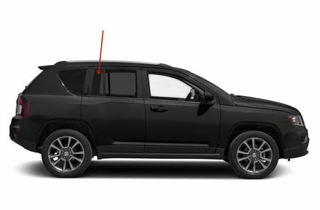OE Privacy Passenger Right Side Vent Window Vent Glass Compatible with Jeep Compass 2007-2016 Models/Compass MK 2017 Models