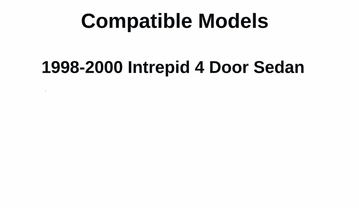 Driver Left Side Rear Door Window Door Glass Compatible with Dodge Intrepid 4 Door Sedan 1998-2000 Models